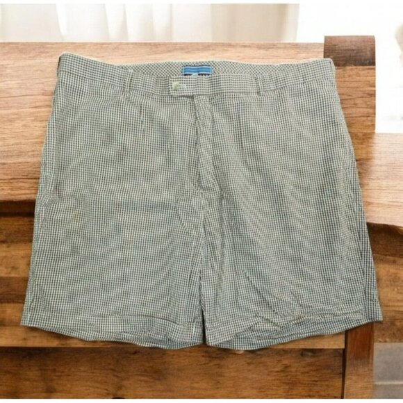 Peter Millar Mens Brown Check Shorts Size 44 - Picture 1 of 5
